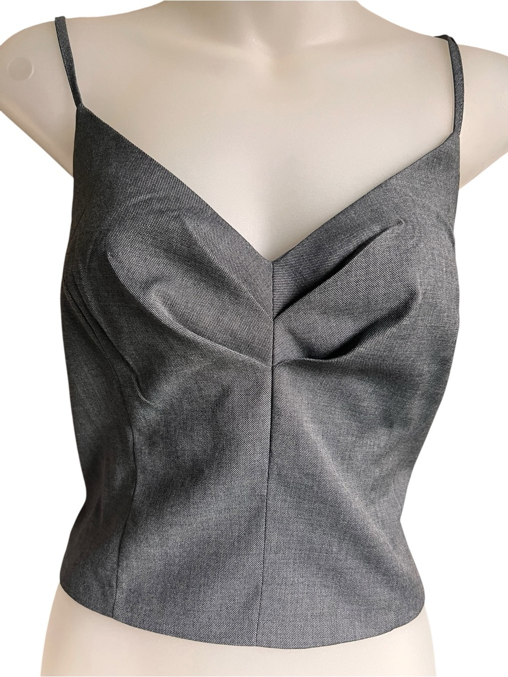 Express‎ Womens Medium Gray Cami Y2K Inspired Preppy Twee Capsule NWT